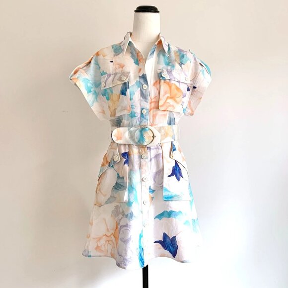 Brown Lin, Frankie Floral Pattern Dress - Picture 2 of 10